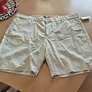 Dockers Men's Mint Green Flat Front Shorts
